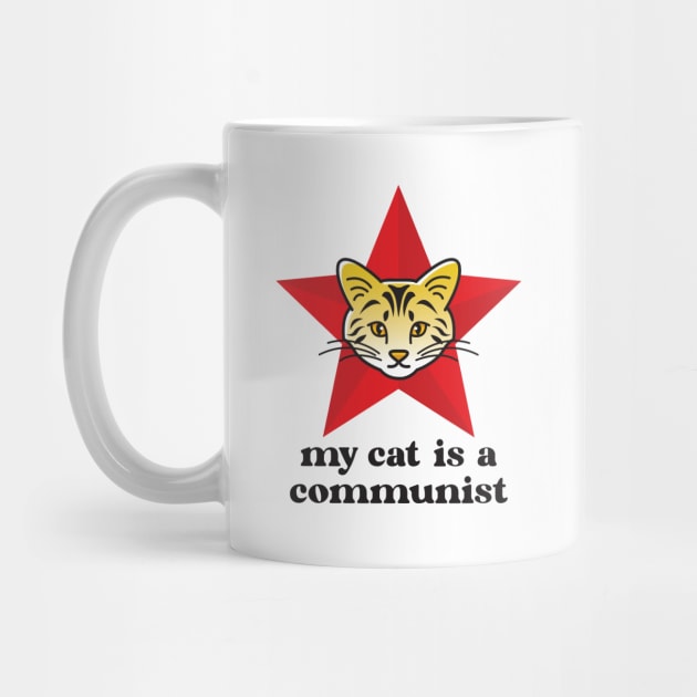 Tiger Cat My Cat Is A Communist by Inogitna Designs